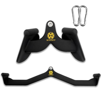 LAT Pulldown Attachment,Back Tricep Bar Strength Training,Handle Grips LAT Pull Down Bar Press Down Exercises,Cable Machine Accessories, Cable Back Attachments for Home Gym - style: Style 1+5