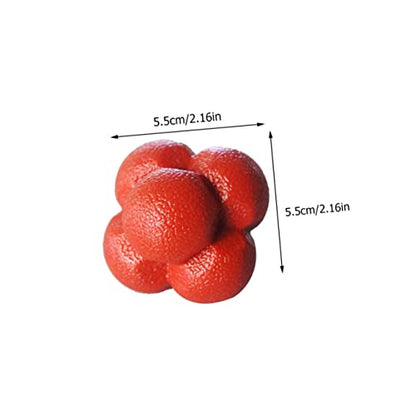 POPETPOP 3Pcs Hexagonal Reaction Ball Agile Training Ball for Fitness and Sports Reflexes Hand Eye Coordination Fun for All Ages Training Drills