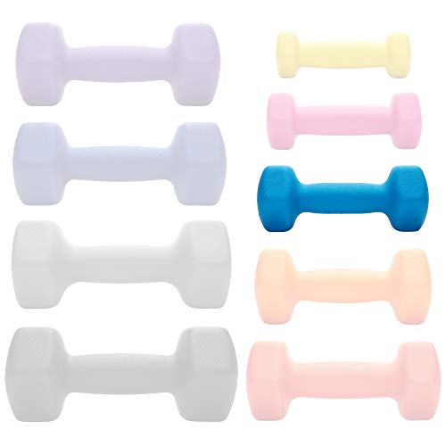 Philosophy Gym Set of 2 Neoprene Dumbbell Hand Weights, Hexagon Shape