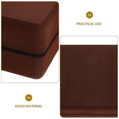 Toyvian Eva Foam Yoga Blocks Non-slip Pilates Exercise Bricks Supportive Workout Accessories for Balance, Stretching, Meditation, and Home Fitness Training