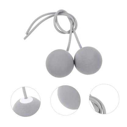 1 Pair Ropeless Ball Skipping Rope Fitness Skipping Rope Ball Cordless Ball Fitness Jump Rope Ball - color: Grey