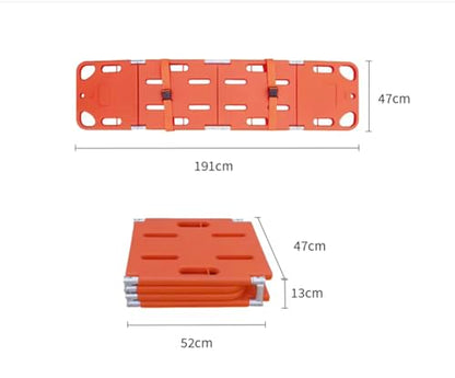 Foldable Spine Board Stretcher - 4-Fold Design | Emergency Rescue & Trauma Immobilization for Hospitals & Ambulance Spine Board Stretcher