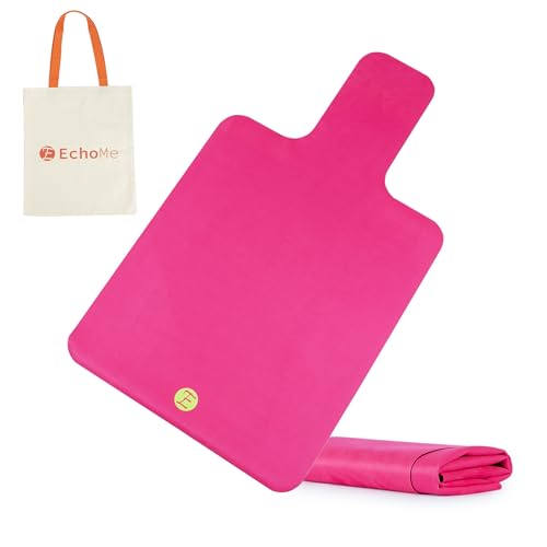 Echome Non-Slip Pilates Reformer Mat with Mesh Bag – Sweat-Wicking, Lightweight, Fits Balanced Body/Merrithew/Aeropilates (38"x22") - color: Rush Rose