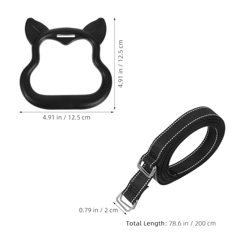 Outanaya Gymnastics Rings Set with Adjustable Straps, Black Foldable Pull up Rings for Indoor Fitness Training and Strength Exercise Equipment for Boys