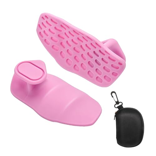 Anti-Slip Workout Grips - Ergonomic Rubber Hand Protector Gloves for Weight Lifting, Pull-Ups, Gym Training and Exercise, for Men and Women - color: Pink