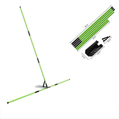 Golf Alignment Sticks Holder Swing Aid Trainer with Adjustable Angle Plate, 38cm/14.96inch Portable Swing Plane Correction Tool for Men Women