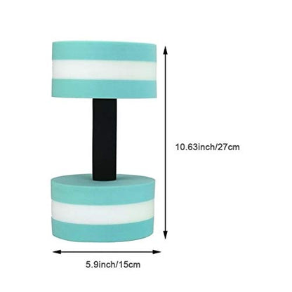 Set of 2 Water Dumbbells Aerobics Swimming Pool for Exercise, Sports Aquatic Exercise Set Foam Dumbbells Fitness Resistance Barbells Float Water Aerobics Equipment for Weight Loss