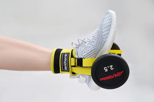 Adjustable Adjustable Feet Dumbbell Attachment,Feet Weight Lifting-Foot Weights for Exercise, Leg Extensions,Tibialis Trainer,Leg Lift Exercise Equipment - color: Style 1-Yellow 1pc