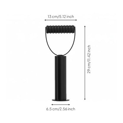 Plate-Loaded Kettlebell Grip Black Metal Kettlebell Handle Converter Compact Fitness Equipment