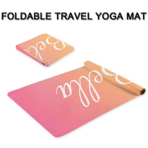 Custom Name Yoga Mat,Personalized Travel Yoga Exercise Mat,Non Slip,Perfect for Kids & Adults,Gradient Color D Series - color: Style 21