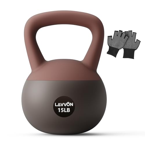 Soft Kettlebell - Cushioned Impact-Resistant Base and Anti-Slip - color: Black-Pink