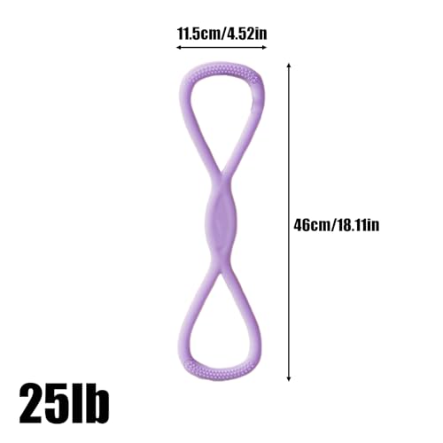 Stretch Fitness Band Portable Body Stretching Tension Rope - color: Purplle, size: 25 lbs