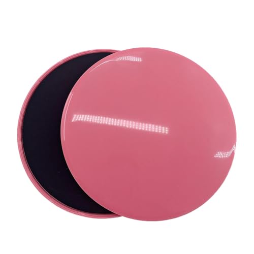 Fitness Gliding Discs - 2PC Plate Sliding Disc | Two-sided Workout Sliders Disc | Anti-Slip Disc Pads | Anti-static Exercise Core Sliders | Yoga Cushion For Carpet Or Hardwood Floors - color: Pink