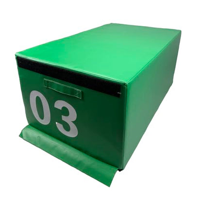 Free Combination Foam Plyo Jump Box - 7.9-55.1in Stackable | Non-Slip PVC, Shock-Absorbing EPE Foam | Handles for Home Gym, Plyometrics, Athletes(Size:03#- H:40CM)
