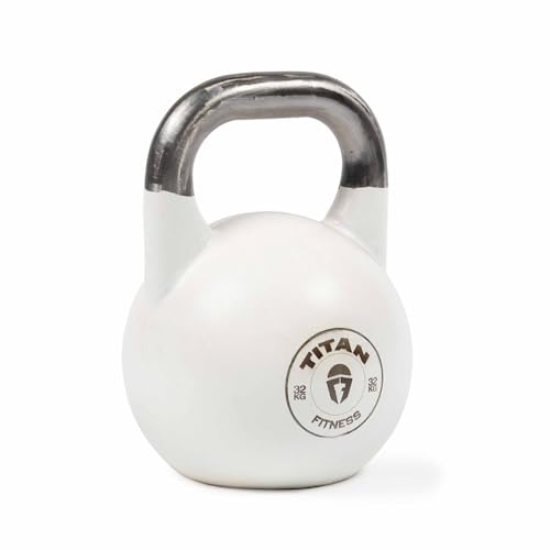 Titan Fitness Competition Kettlebell, Single Piece Casting, KG Markings, Full Body Workout - size: 70.5 Pounds
