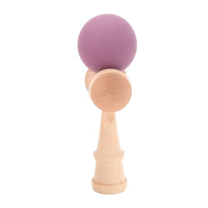 Wooden Kendama Toy Wood Ball and Cup Coordination Toy Catch Ball in Cup Game Catch Hand Eye Coordination Game for Beginner Birthday Party Supplies (Purple)