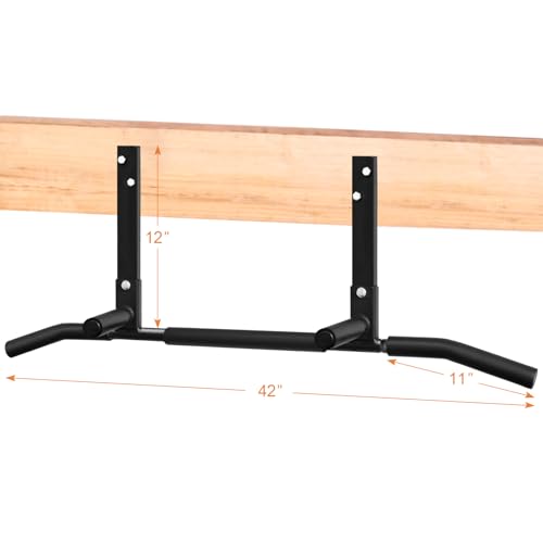 ATENTO Pull Up Bar, Chin Up Bars Ceiling Mount, Workout for Home Gym, Beam, Crossfit - Heavy-Duty, Foam Grip, Easy installation