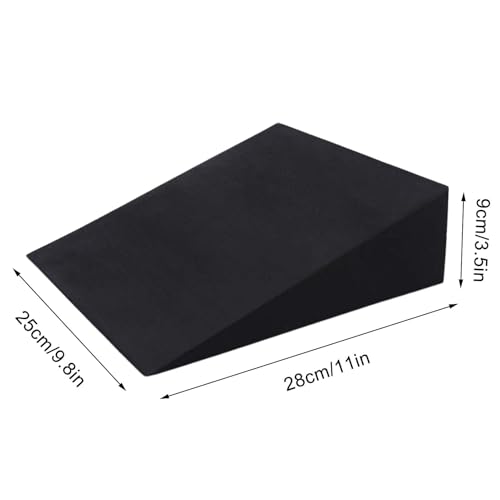 Squat Wedge Blocks Flexible Lightweight Incline Foot Stretch Wedge - color: Black 28×25×9 (1 piece)