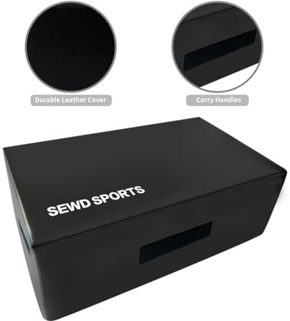 Pilates Sitting Box for Pilates Reformer by SEWD - Pilates Equipment for Home Gym and Professional Studio Use, Pilates Reformer Accessory for Pilates Exercises