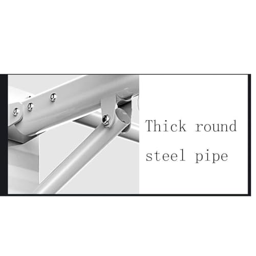 Wall-Mounted Horizontal Pull-Up Bar with Non-Slip Cotton Handles, Heavy-Duty Steel, 440lbs Load Capacity