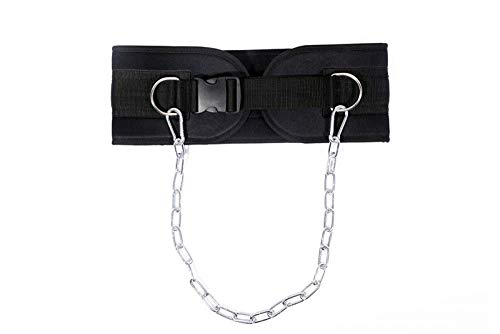 Weighted Bodybuilding Belt, Squat Belt with Chain, Weight Belt for Men and Women, One Size