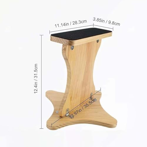 Vaveren Wooden stability board, Nonslip Balance Board for Cheerleading, Ballet stretching, Home Gym Flexibility central stability Strength Equipment, space-saving Portable Exercise surface