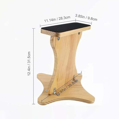 Vaveren Wooden stability board, Nonslip Balance Board for Cheerleading, Ballet stretching, Home Gym Flexibility central stability Strength Equipment, space-saving Portable Exercise surface
