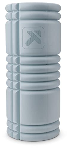 TriggerPoint Grid 1.0 Foam Roller - 13" Multi-Density Massage Roller for Deep Tissue & Muscle Recovery - Relieves Tight, Sore Muscles & Kinks, Improves Mobility & Circulation - Targets Key Body Parts - color: Slate