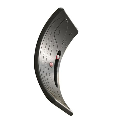 Rocker Board Plastic Load Bearing 110lb Wobble Board for Exercise Indoor - color: Black