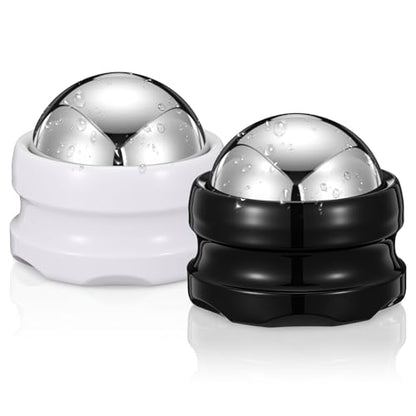 2 Pack Massage Ice Ball Massage Cryo Balls for Muscle Soreness Relief Handheld Therapy and Relax Tool for Plantar Fasciitis Sore Muscles Migraine Injury