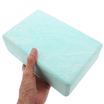 Non-slip Yoga Block for Women Lightweight Eva Foam Exercise Yoga Blocks Balance Training Pilates Prop Camouflage Green for Stretching and Stability