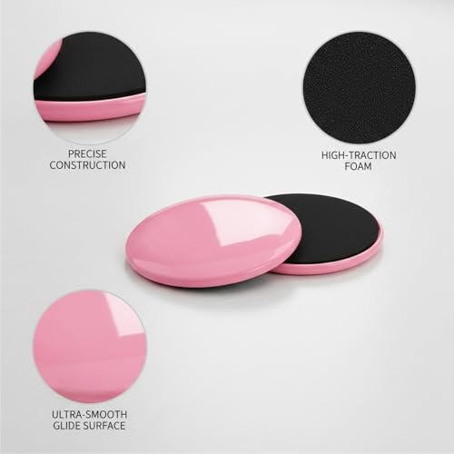 Exercise Glide Discs, 13-Inch PP Core Sliders for Smooth Floors, Home Fitness Pair (1 Pair)