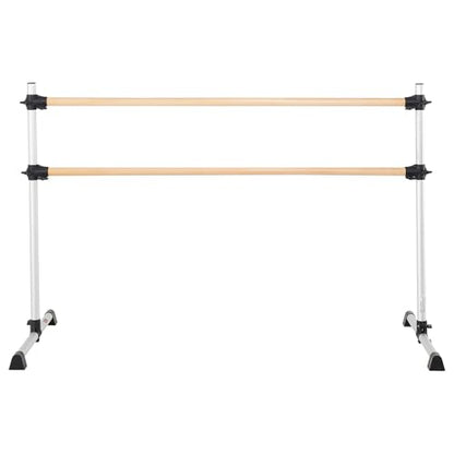 VEVOR Ballet Barre, Barre Bar for Home, Freestanding Portable Ballet Stretching Dance Bars, Height Adjustable Anti-Wobble Fitness Gym Studio Equipment