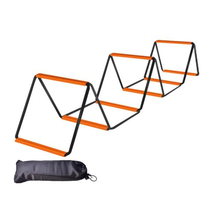 Agility Ladder Soccer Agility Ladder Football Speed Ladder Workout Agility Ladder Carbon Steel Foldable Suitable for Adults Athletes Coaches Team TRAI