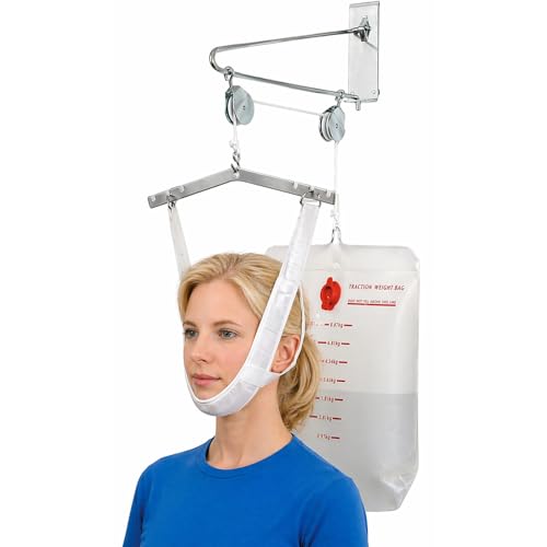 DMI Over the Door Posture Corrector and Cervical Neck Traction Device for Physical Therapy, FSA HSA Eligible Neck Stretcher, Back Stretcher, Neck Pain, Migraine Relief, Back Pain or Arthritis