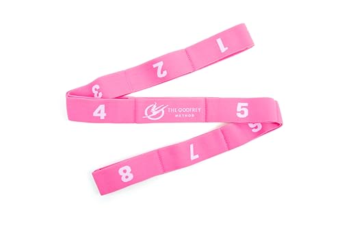 Petite Multi-Loop Stretch Band - Gymnastics, Cheer, Dance, Physical Therapy- The Godfrey Method - color: Pink