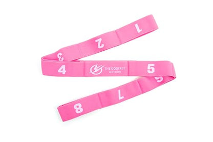 Petite Multi-Loop Stretch Band - Gymnastics, Cheer, Dance, Physical Therapy- The Godfrey Method - color: Pink