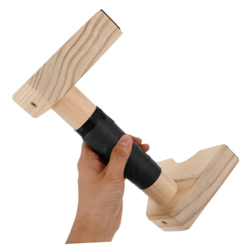 Wooden Push up Bars Stands with Non-slip Base Beech Wood Pushup Handles for Men and Women Calisthenics Equipment Home Gym Strength Training Parallettes 30cm Pair