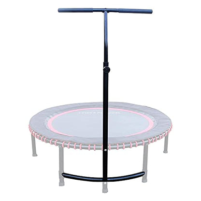 Leaps & ReBounds: Adjustable Stabilizer Bar - Fits All L&R Fitness Trampolines - Grippable & Cushy Foam Handles - Easy Assembly, Slips Over Existing Legs - Trampoline Sold Separately