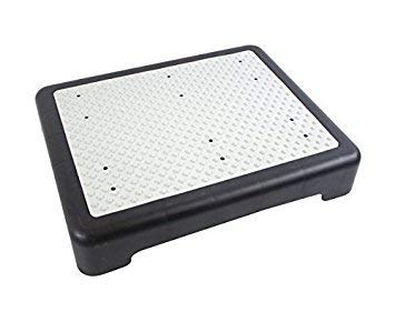 LA STURDY Non Slip Outdoor/Indoor Half Door Step, 19.25x15.5x4in, 440lbs Capacity, Modern Style, Rubber Material, Slip Resistant