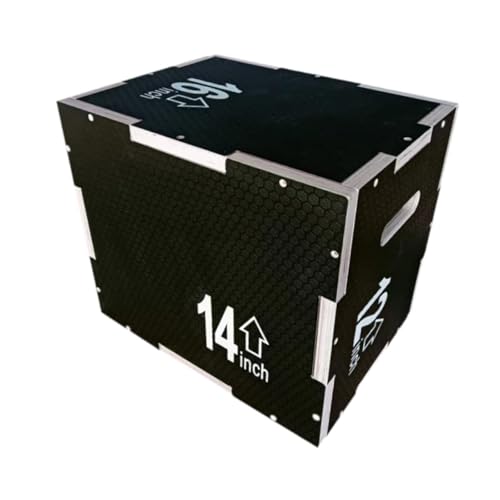 3 in 1 Plyo Box Plyometric Jump Box Gift Balancing Fitness Exercise with Hollow Handles Multipurpose Jump Training Equipment