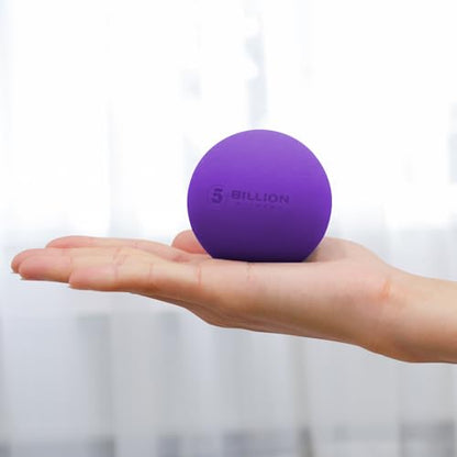 Massage Lacrosse Balls for Myofascial Release, Peanut Massage Ball, Mobility Ball for Physical Therapy - Deep Tissue Massage Tool for Trigger Point Therapy, Muscle Relaxer,Yoga Therapy - color: Purple