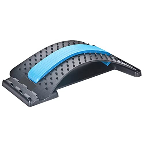 Plantar Fasciitis Relief Back Stretcher Posture Massager for Back Relaxation Pain Relief Back Massager Magic Stretcher Fitness Stretch Equipment(Blue) - color: Blue