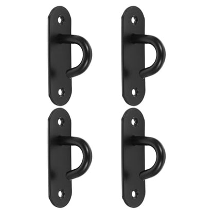 BESPORTBLE 4pcs Stainless Steel Wall Anchor Hooks Resistance Band Anchor Heavy Duty Gym Hangers for Home Workout Exercise Station Strap Ceiling Mount