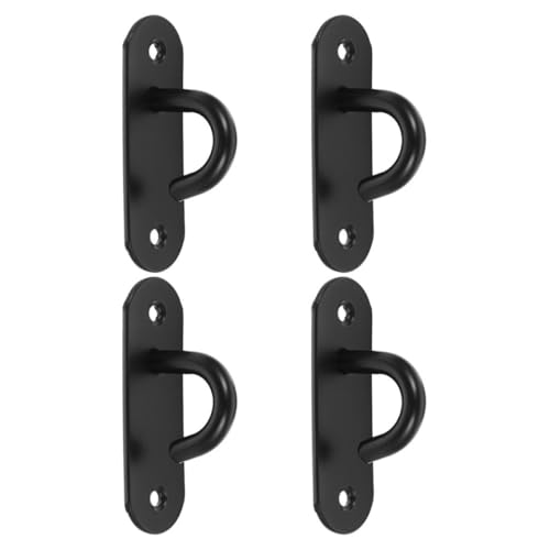 BESPORTBLE 4pcs Stainless Steel Wall Anchor Hooks Resistance Band Anchor Heavy Duty Gym Hangers for Home Workout Exercise Station Strap Ceiling Mount