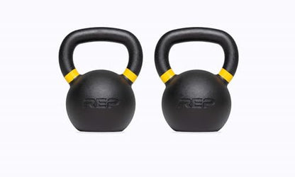 REP Fitness Kettlebell Set and Singles, 4kg to 24kg, 9lb to 53lb Weight Range, Cast Iron, Strength Exercise Training, Home Gym, Power Workout Equipment, Free Weights, Dumbbell Alternative - style: (2) 8-24 kg set