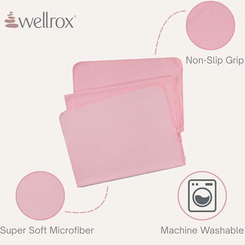 Microfiber Yoga Mat Towel with Grip – Ultra Absorbent, Super Soft, and Quick Dry Hot Yoga Towel Non Slip for Pilates, Bikram, and Fitness Workouts (74” x 26”, Pink)