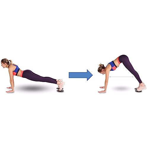 DRUNA Core Sliders for Exercise Dual-Sided Gliding Discs for Abs, Full Body Workout, Home Gym, Pilates, and Yoga Smooth on Carpet & Hard Floors Compact & Portable Fitness Sliders