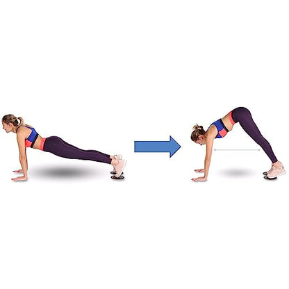 DRUNA Core Sliders for Exercise Dual-Sided Gliding Discs for Abs, Full Body Workout, Home Gym, Pilates, and Yoga Smooth on Carpet & Hard Floors Compact & Portable Fitness Sliders