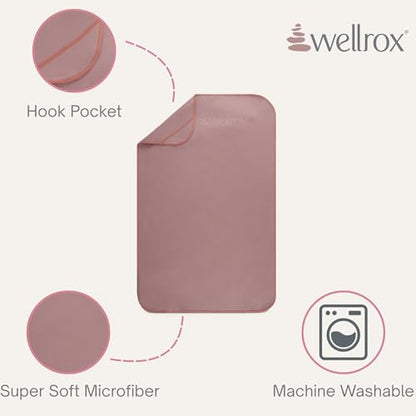 Microfiber Yoga Hand Towel – Super Soft, Quick-Dry, Non Slip Yoga Towel for Hot Pilates, Gym & Workouts (26.5" x 16", Rose) - color: Rose